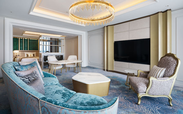 画像：ロイヤルスイート リビング＆ベッドルーム